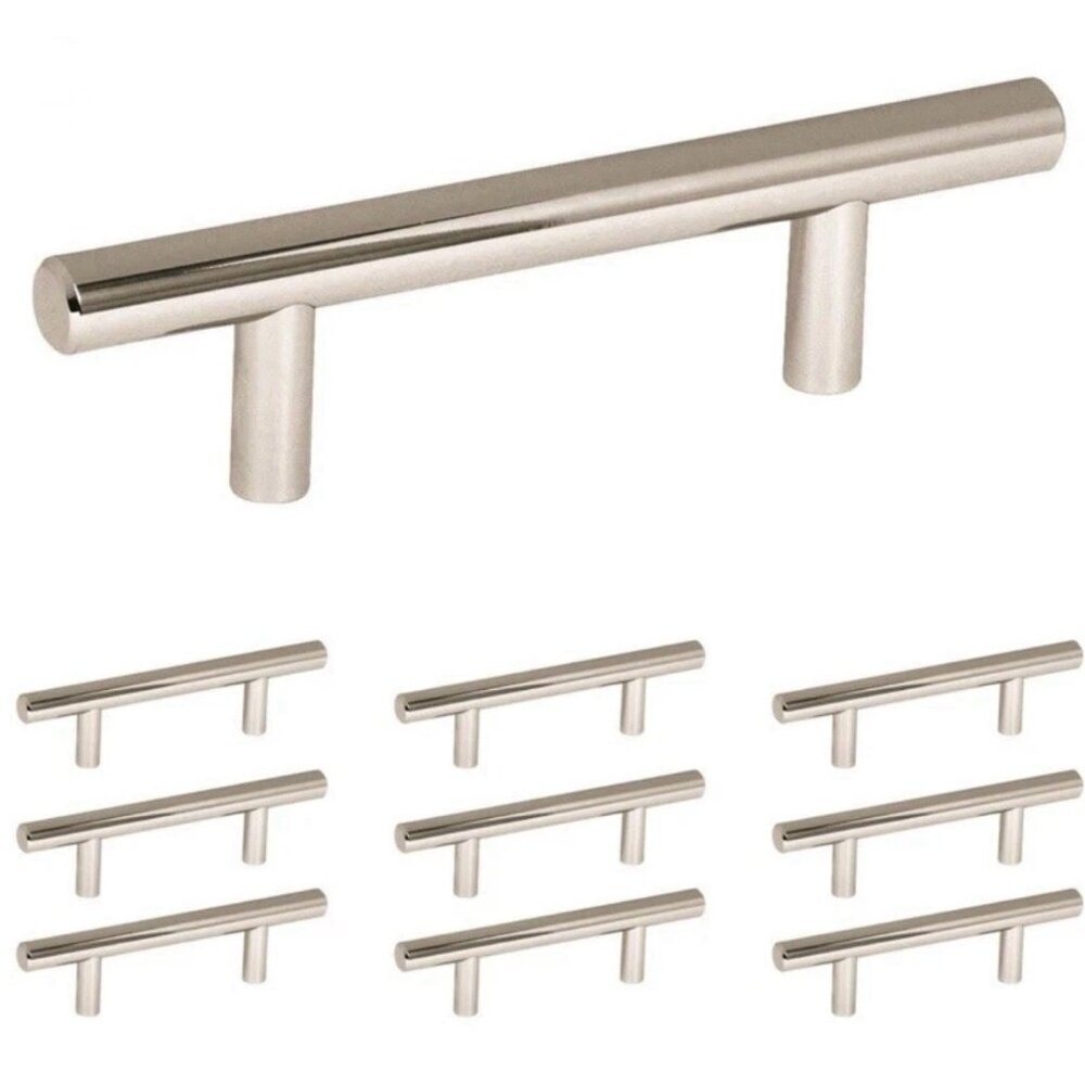 Lot of 18 NEW Amerock Cabinet Drawer Pull Bars Sterling Nickel 3” (5 in long)